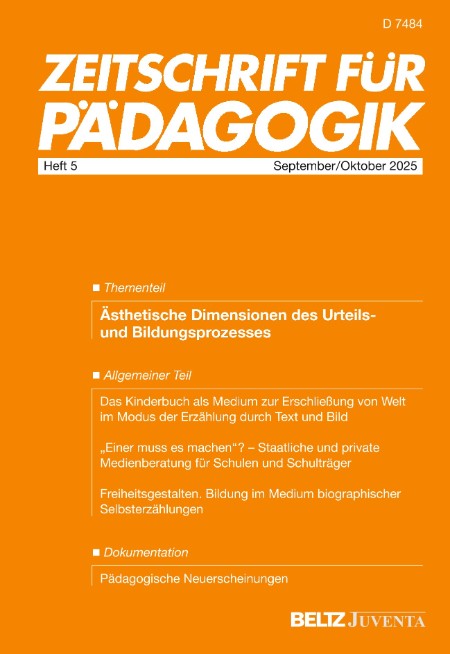Zeitschrift für Pädagogik 9-10.2025 Zeitschrift für Pädagogik 9-10.2025