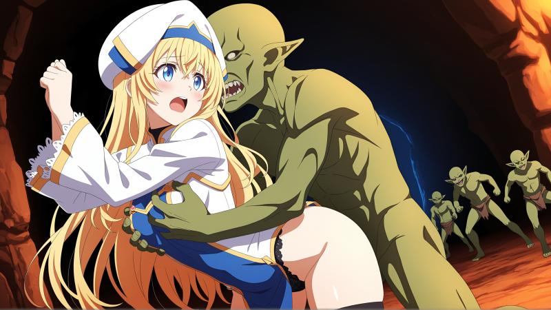 [工口]哥布林杀手 女神官121p[AI Generated] AI Porn
