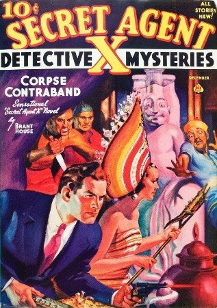 Cover: Secret Agent 'X' 40 Corpse Contraband - G.T. Fleming-Roberts as Brant House