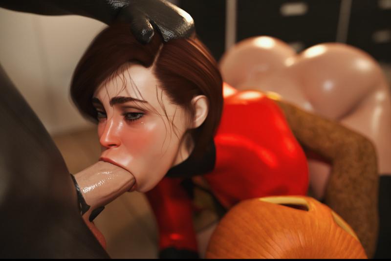 Rude Frog - Spooky: Helen Parr (The Incredibles) 3D Porn Comic