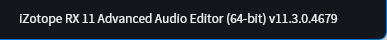 iZotope RX 11 Audio Editor Advanced 11