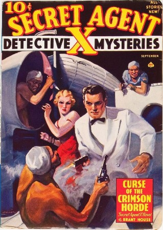 Cover: Secret Agent 'X' 39 Curse of the Crimson Hoard - Paul Chadwick as Brant House