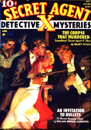 Cover: Secret Agent 'X' 38 The Corpse that Murdered - G.T. Fleming-Roberts as Brant House