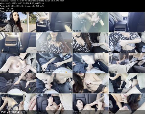 Shasha Lopez French Woman Had Sex With Uber Driver In Tesla FullHD 1080p